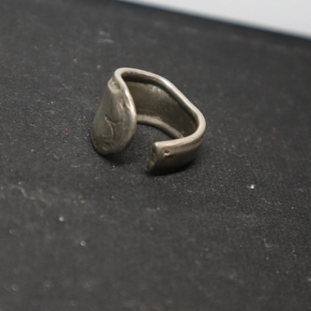 Simple Silver Spoon Ring Size 5.5 - image 7